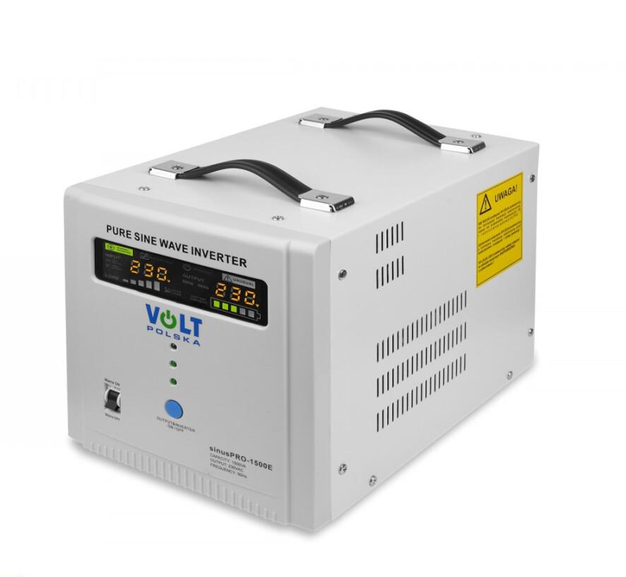 Резервный источник питания с чистой синусоидой Volt Polska SINUS PRO 1500 E 12V 230V с правильной синусоидой подходит для котла Резервный источник питания с чистой синусоидой Volt Polska SINUS PRO 1500 E 12V 230V с правильной синусоидой подходит для котла
