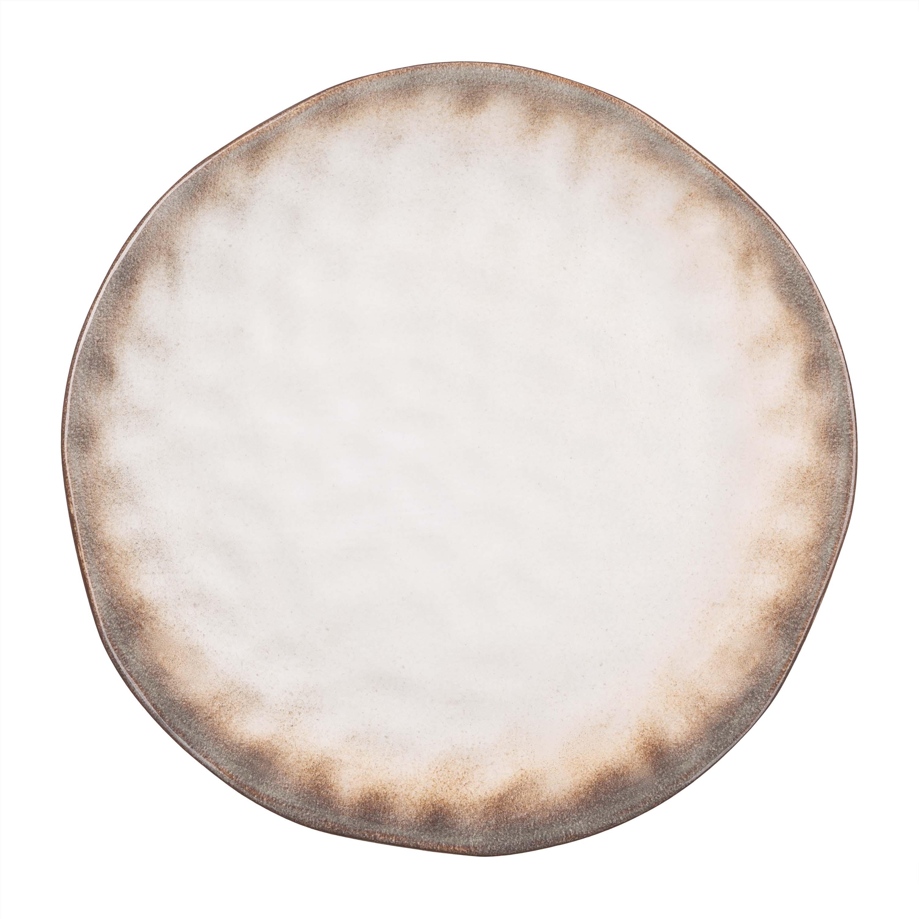 Тарелка десертная Ardesto Umbria 19 см Светло-серый (AR2919UG)