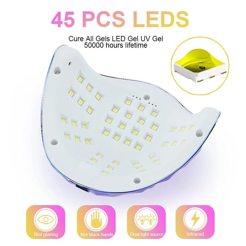 Лампа UV/LED SUN G5 Maх для маникюра и педикюра c дисплеем 288 Вт Бирюзовый - фото 2