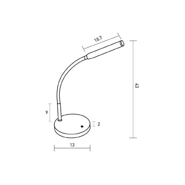 Светильник настольный LED Eurolamp 5 Вт 5000K Белый (17552140) - фото 3