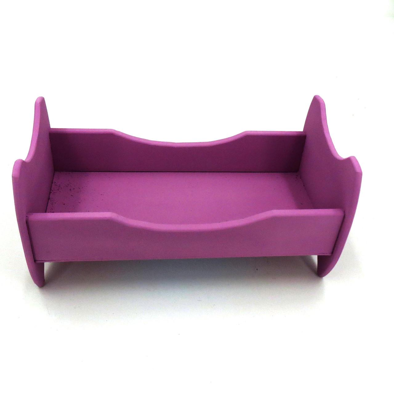 Кровать для кукол из дерева Жасмин Флокс (КРТ-000755) - фото 2