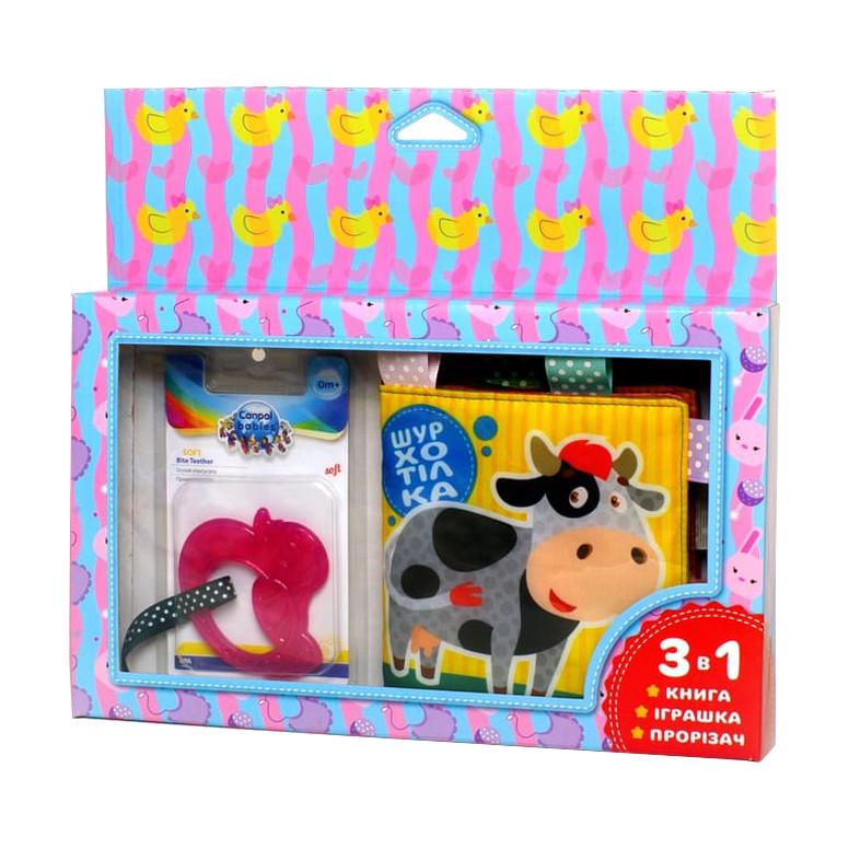 М'яка книжка-шуршалка "Корівка"  403754 з прорізувачем