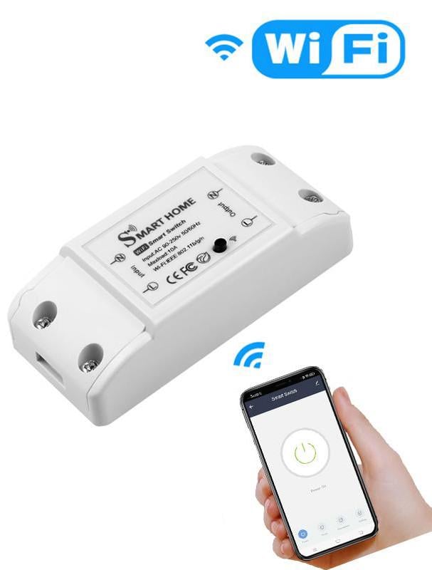 Вмикач розумний бездротовий Rias Smart Home 22 0V 10 A 2200 W White (3_00706) - фото 3