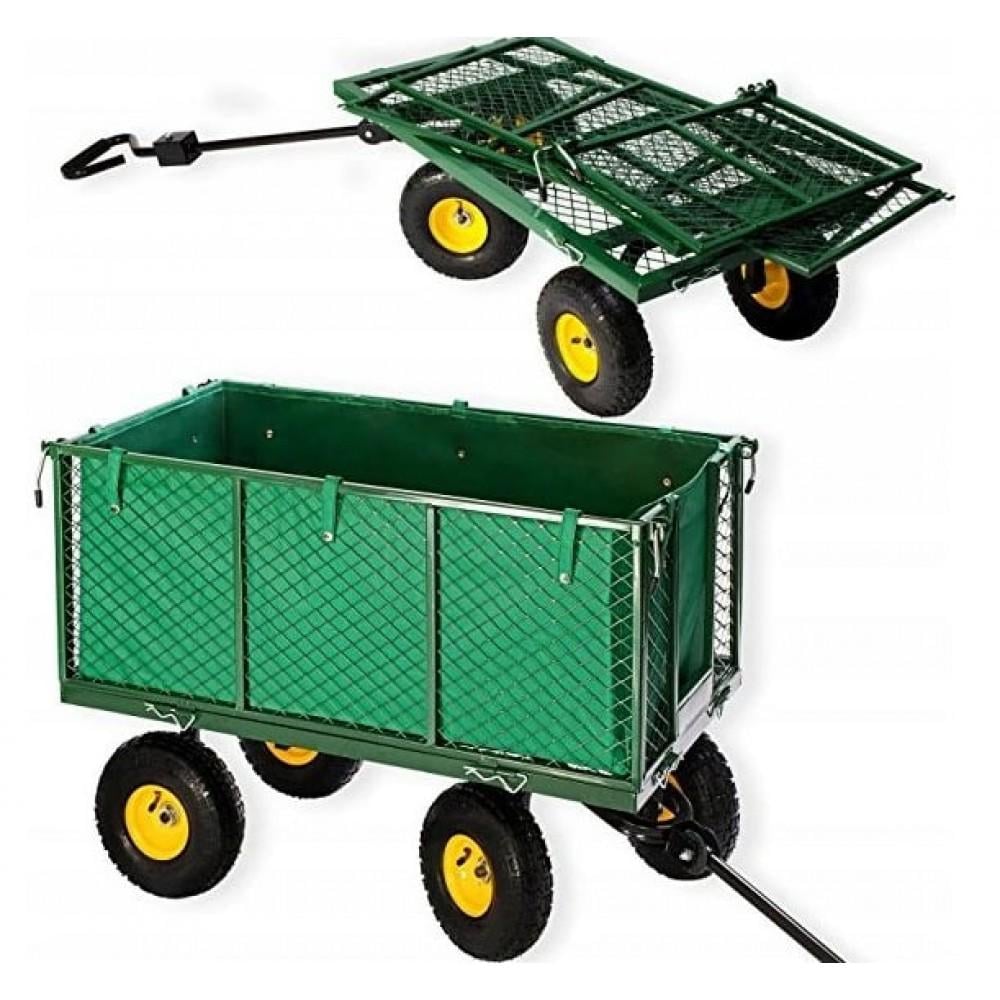 Тележка садовая 4-колесная Siker TC1841 350 кг 200 л Зеленый (42401065) - фото 3 Тележка садовая 4-колесная Siker TC1841 350 кг 200 л Зеленый (42401065) - фото 3