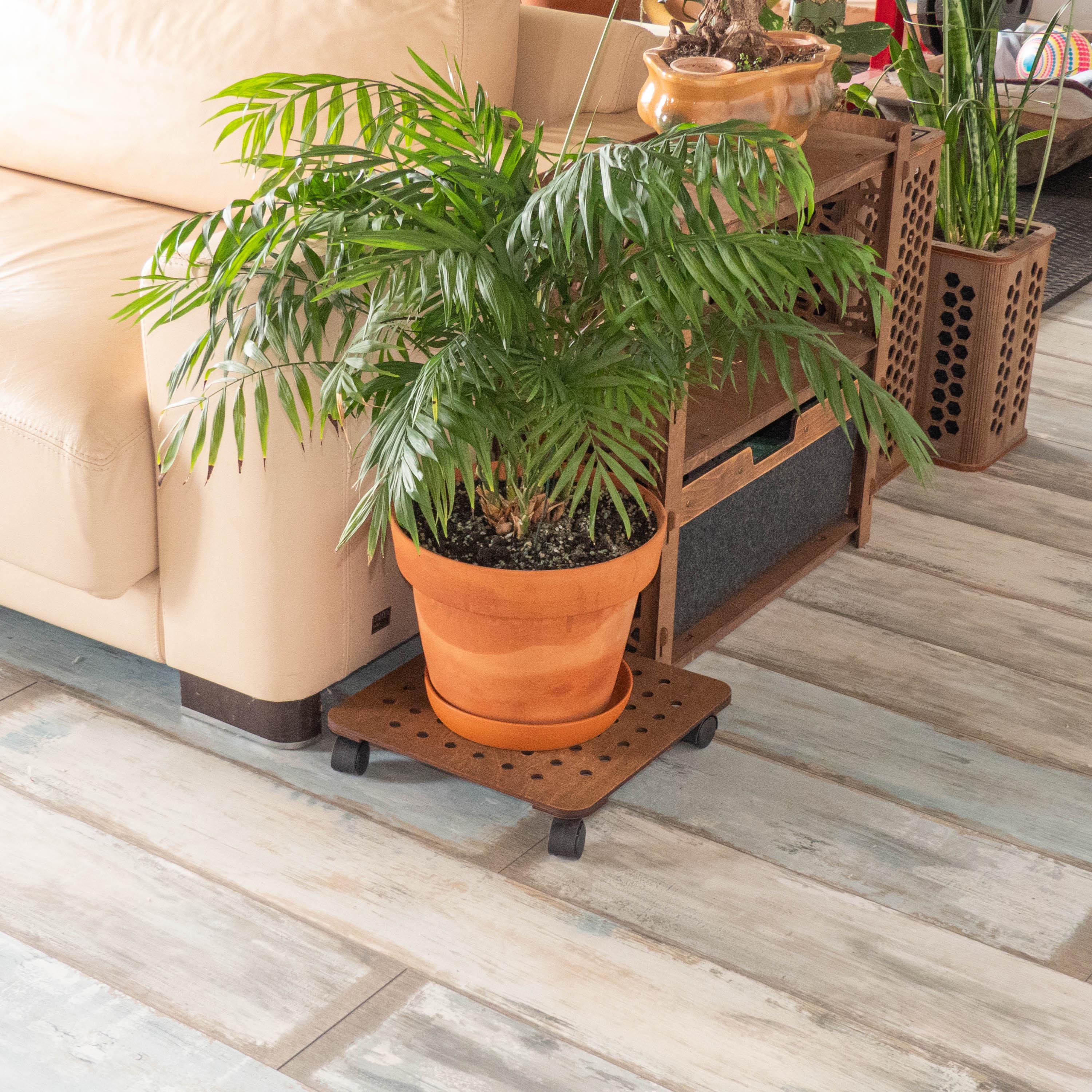 Підставка для квітів підлогова Вент+ на колесах квадратна 30 см (120125) - фото 5 Підставка для квітів підлогова Вент+ на колесах квадратна 30 см (120125) - фото 5