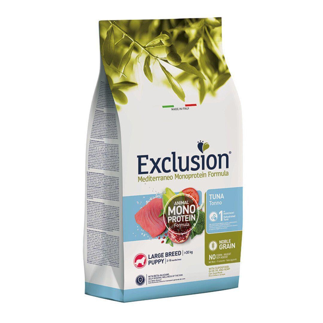 Корм сухий для цуценят великих порід Exclusion Puppy Tuna Large Breed 12 кг (8011259003218)
