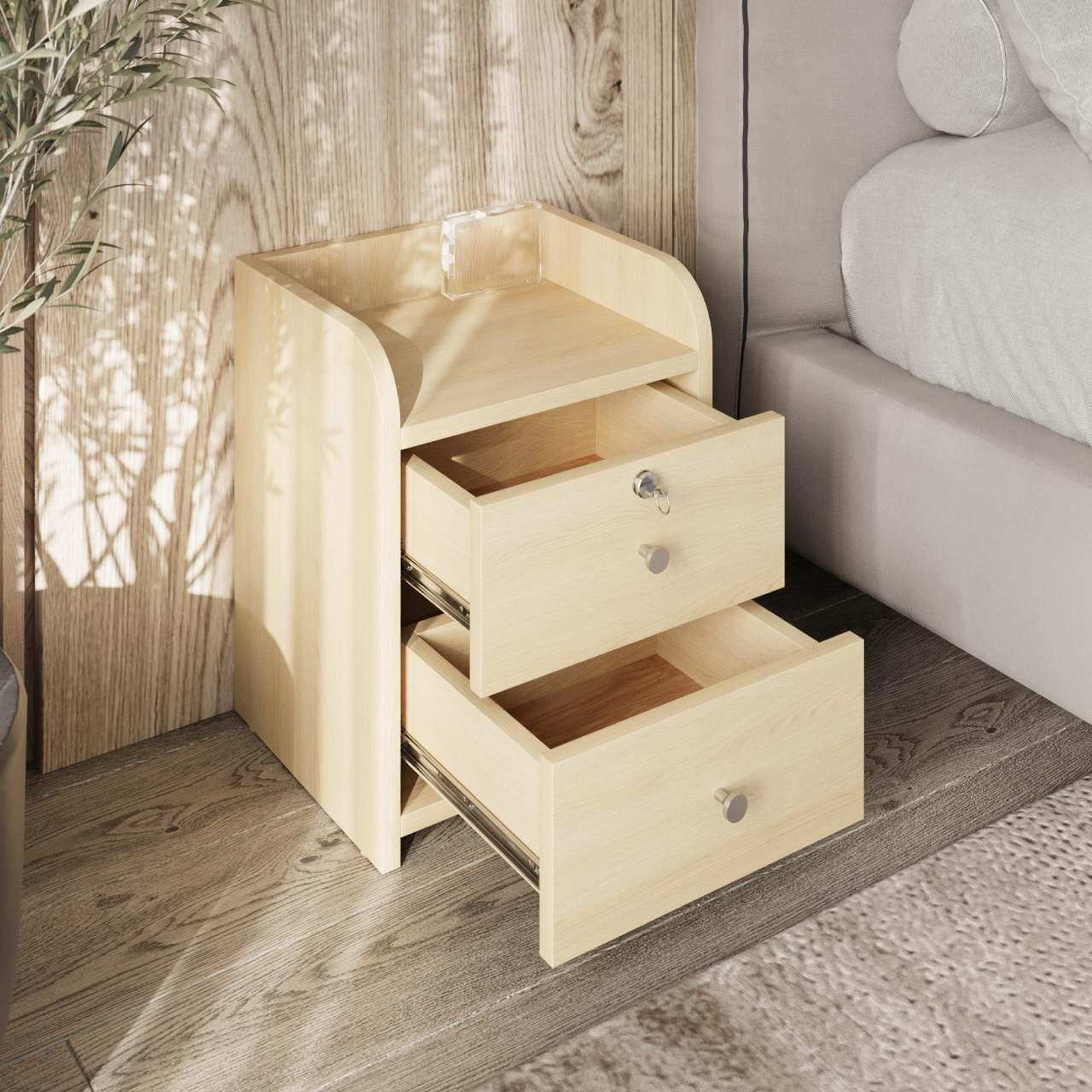 Тумба прикроватная Win Мебель Classic Soft Дуб Винтаж Светлый (27766425) - фото 3 Тумба прикроватная Win Мебель Classic Soft Дуб Винтаж Светлый (27766425) - фото 3