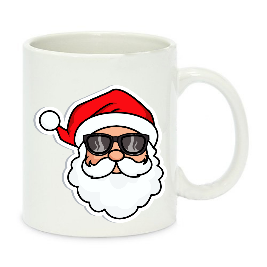 Чашка с принтом Санта Клаус 330 мл Белый (001236)