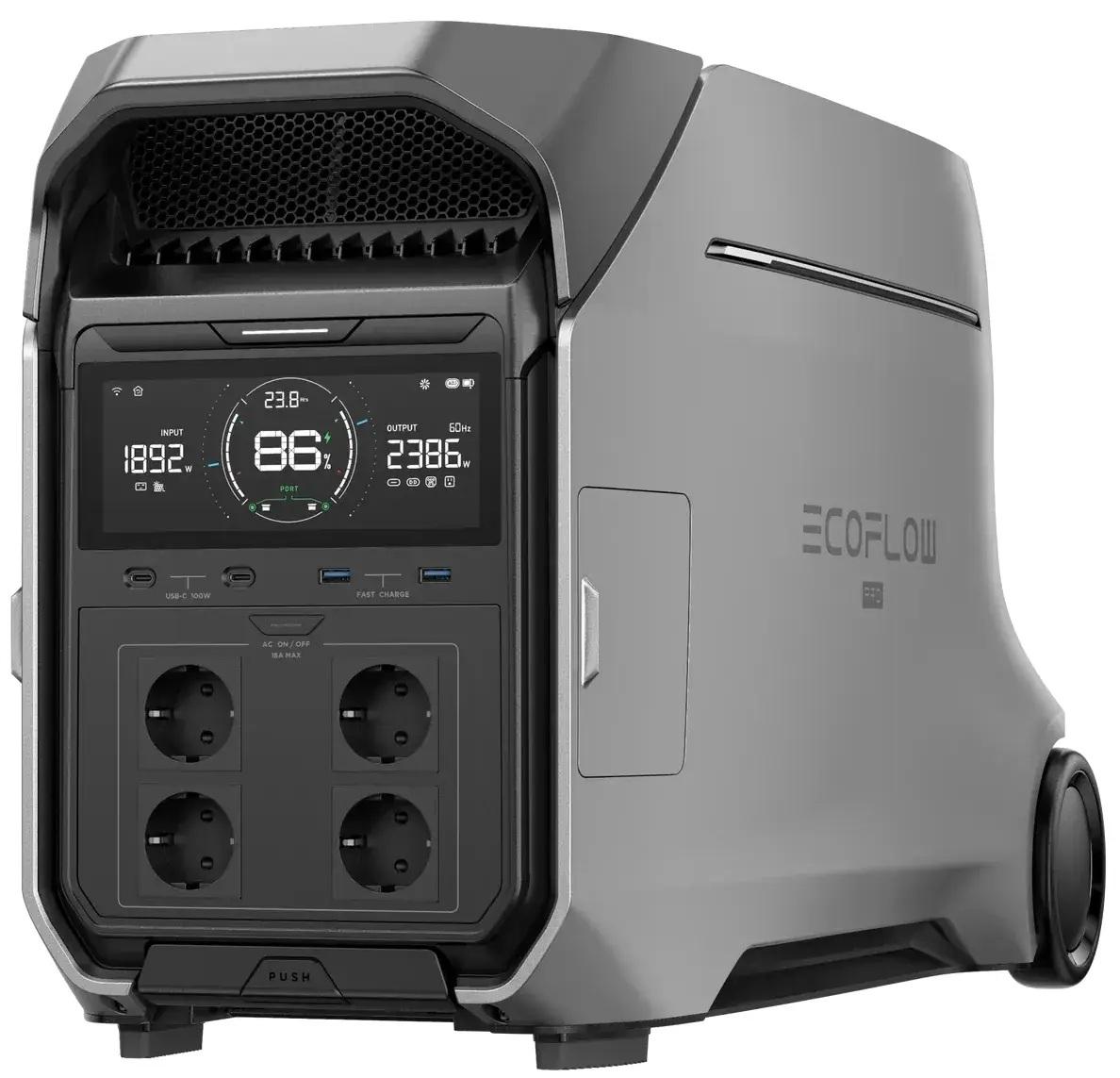 Зарядна станція портативна EcoFlow DELTA Pro 3 4096 Вт/год з інтелектуальними технологіями X-Boost та X-Quiet (625419)