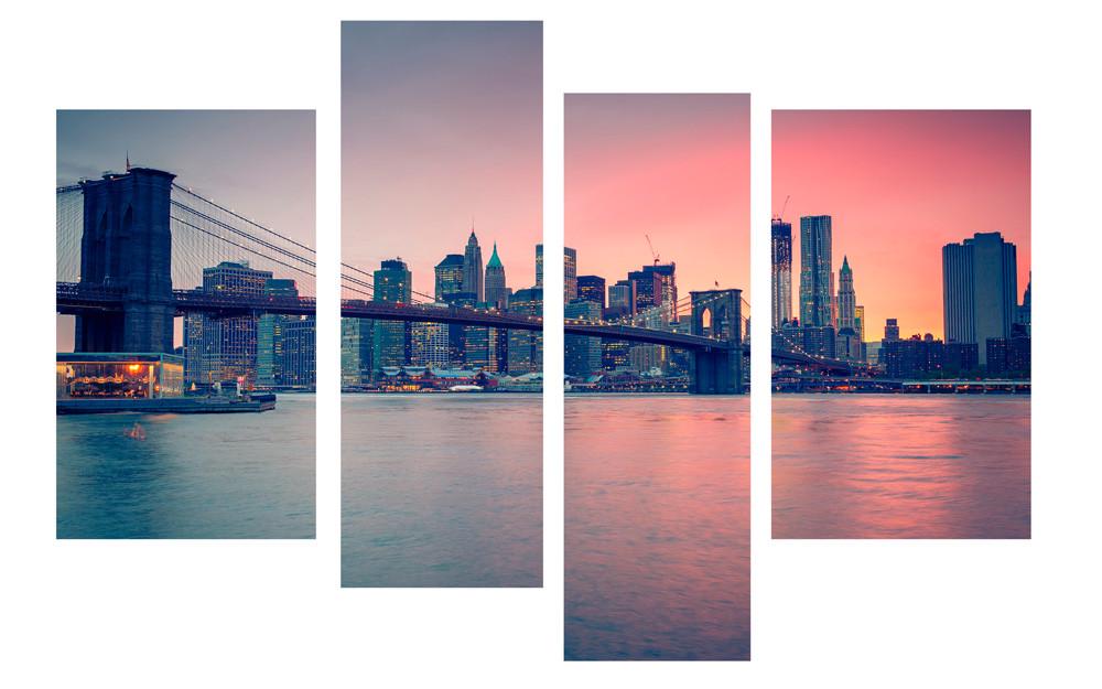 Модульная картина Декор Карпаты Мост 110х70 см (M4-334-1)