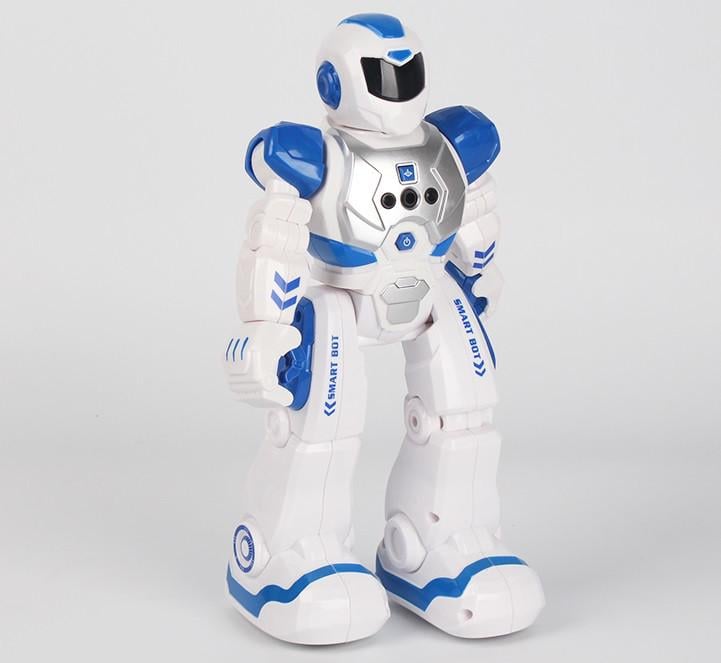 Робот HUAJIA TOY Smart Bot Многофункциональный робот на радиоуправлении управления жестами Бело-Синий (SUN0443)