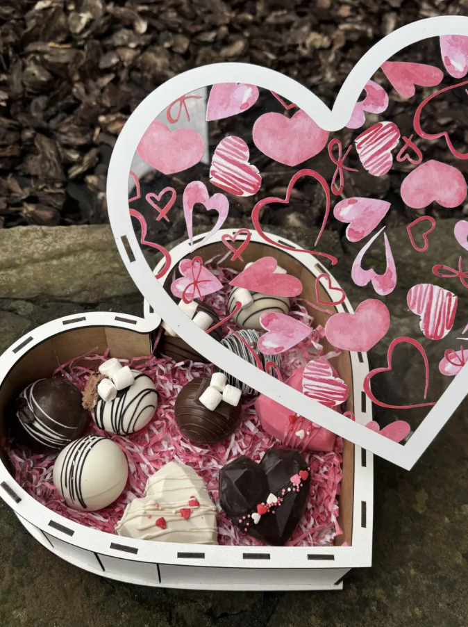 Подарочный набор 10 шт. бомбочек с маршмеллоу 5,5см шоколадный подарок Белое сердце (Е500237) - фото 3 Подарочный набор 10 шт. бомбочек с маршмеллоу 5,5см шоколадный подарок Белое сердце (Е500237) - фото 3