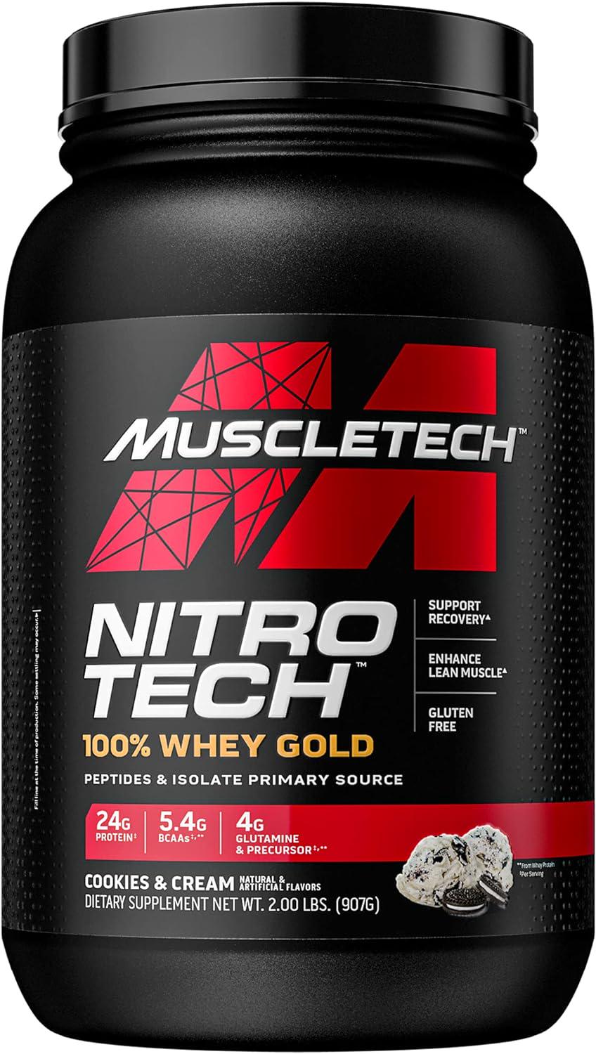 Протеин Muscletech Nitro Tech 100% Whey Gold Cookies and Cream 907 g Протеин Muscletech Nitro Tech 100% Whey Gold Cookies and Cream 907 g