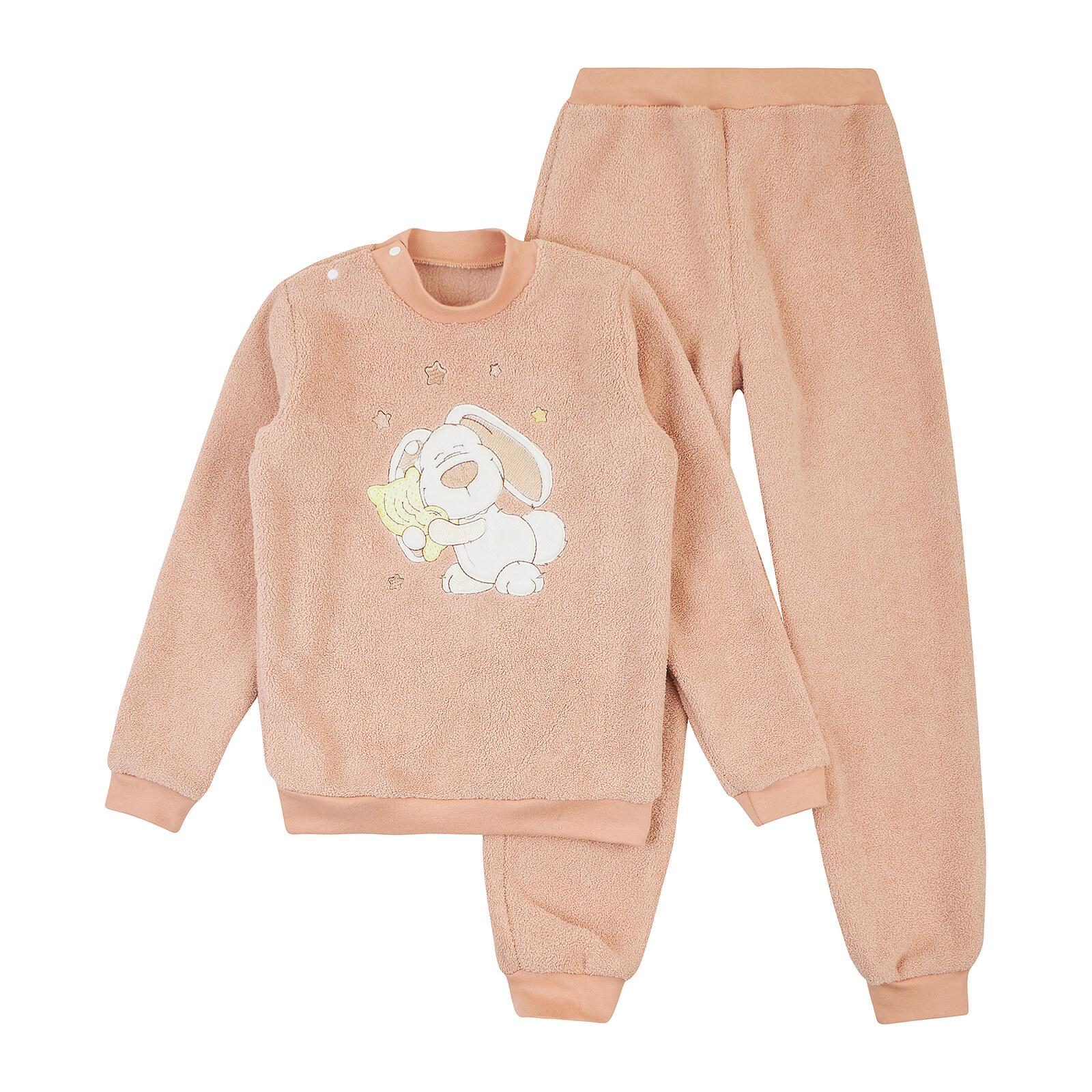 Пижама детская теплая ЛяЛя 86 см Бежевый (К3МХ114)