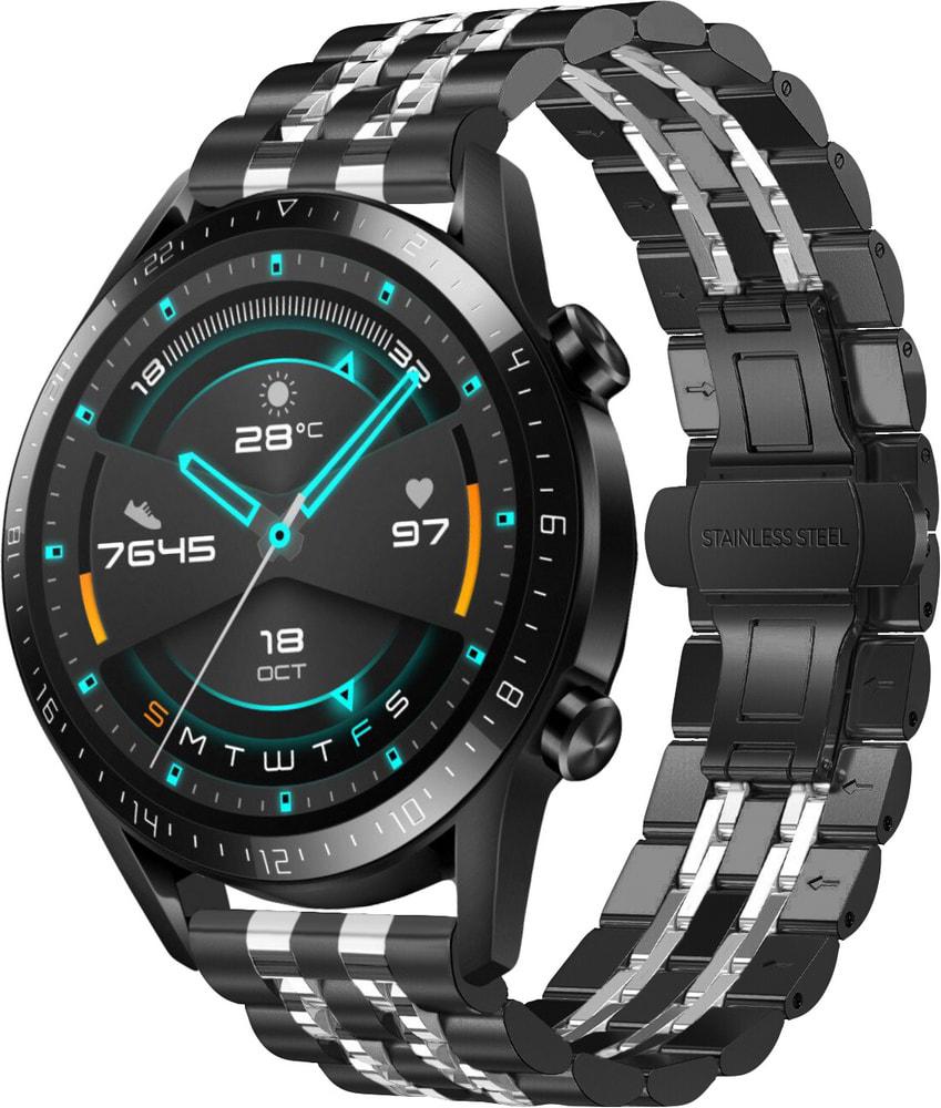 Браслет металлический Spinye Line для Huawei Watch GT Black Silver (28970-03)