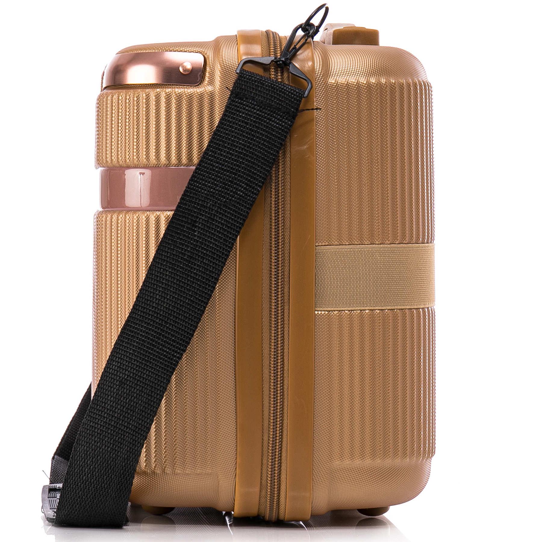 Бьюті-кейс SEMI LINE 16L Gold (T5667-1) - фото 6 Бьюті-кейс SEMI LINE 16L Gold (T5667-1) - фото 6