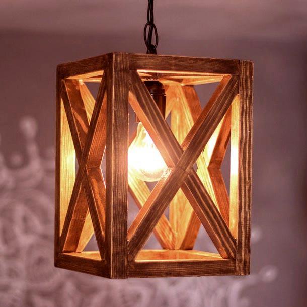 Подвесной светильник из дерева Лонгум Савоярди (ЛЮС-002215)
