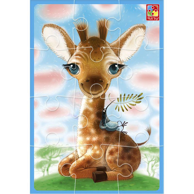 Пазлы Малыш сможет – жираф 12 эл. (219028) Пазлы Малыш сможет – жираф 12 эл. (219028)