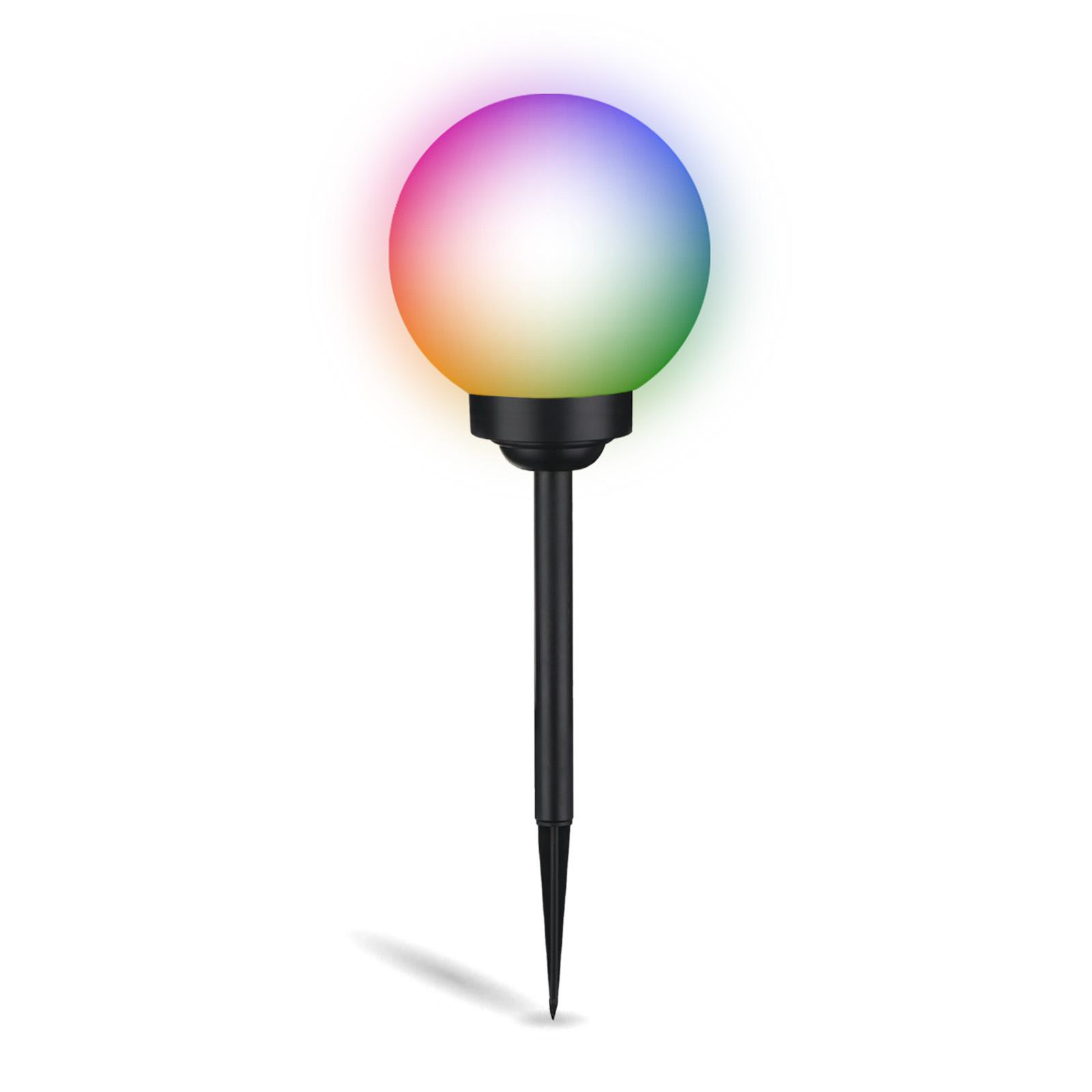 Набор садовых шаров на солнечной батарее Lumiled Atris LED с цветным RGB светом 15 см 4 шт. (10638)