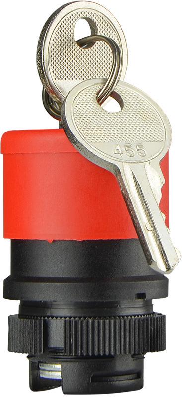 Кнопка аварийная с ключом голова d 30 мм XB2-ES74 (A0140050024)