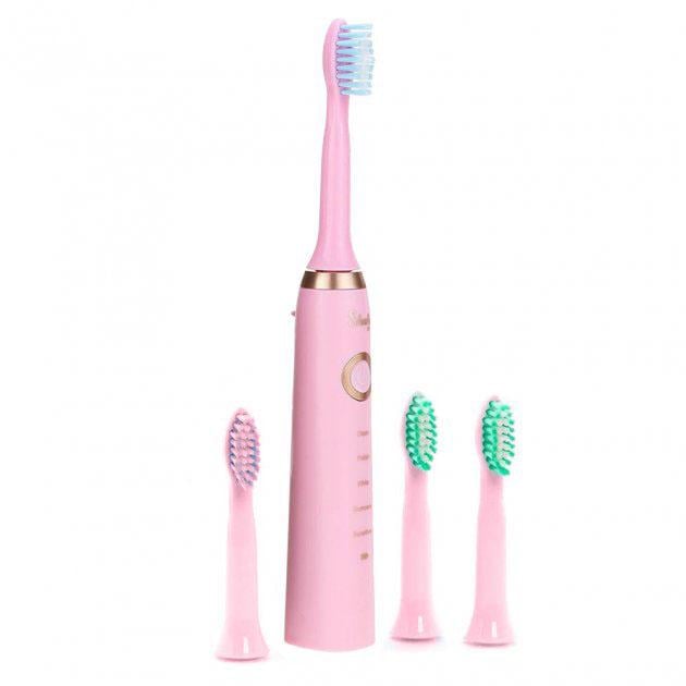 Электрическая зубная щетка Shuke SK-601 ультразвуковая Розовый (ws93612-1)