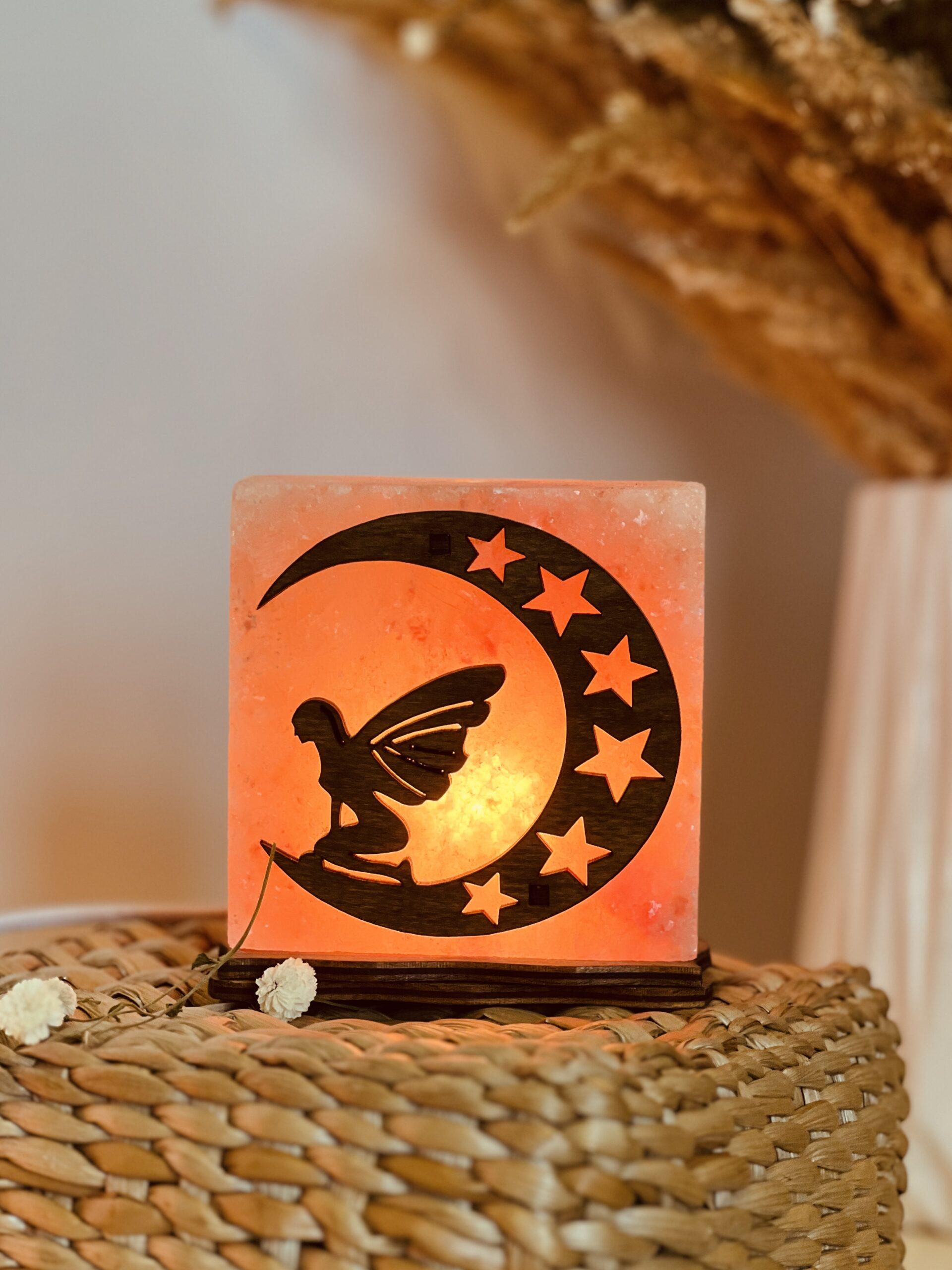 Соляная лампа декоративная Himalayan Фея на Луне 1 кг (29903004)