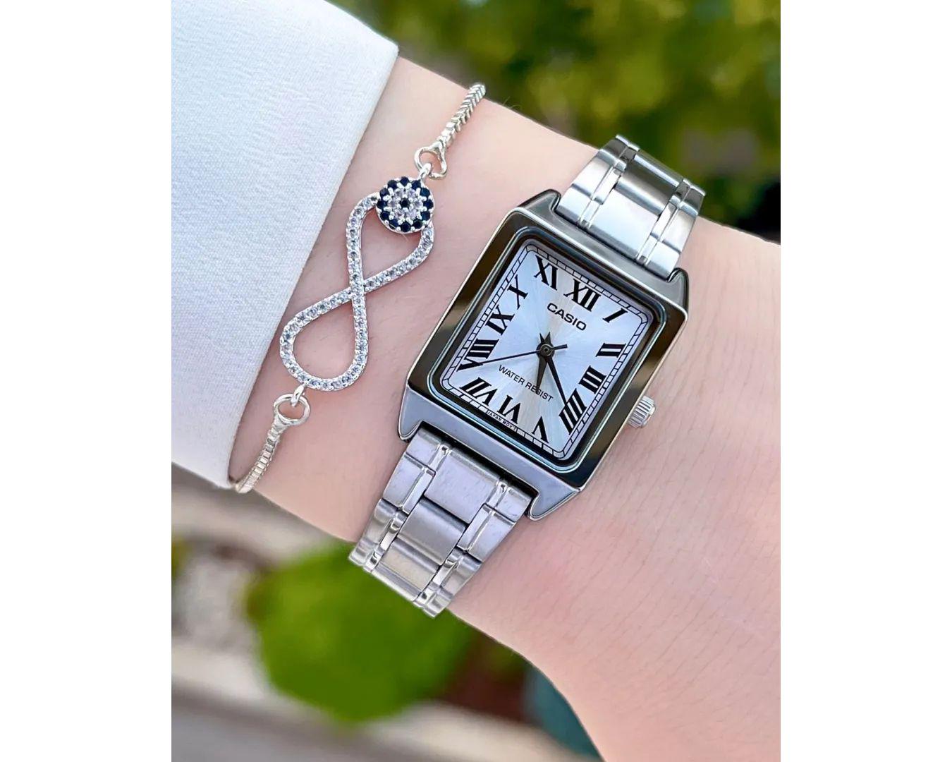 Наручний годинник жіночий Casio LTP-V007D-7BUDF Сірий (LTP-V007D-7BUDF) - фото 5