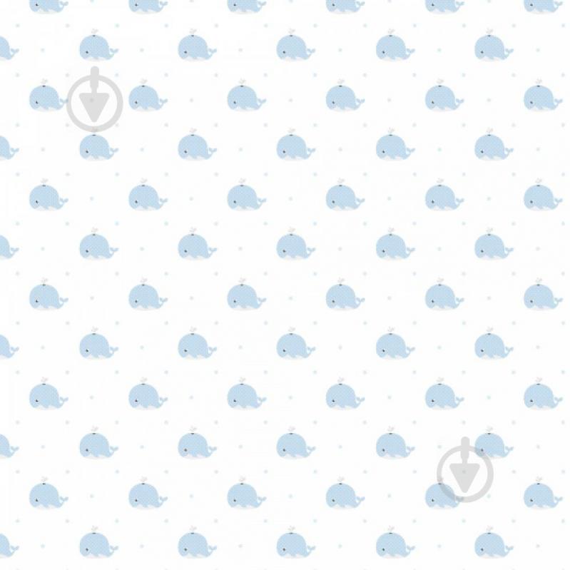 Бумажные детские обои ICH Dandino Lullaby 223-1 0.53 х 10.05 м Бело-Голубой