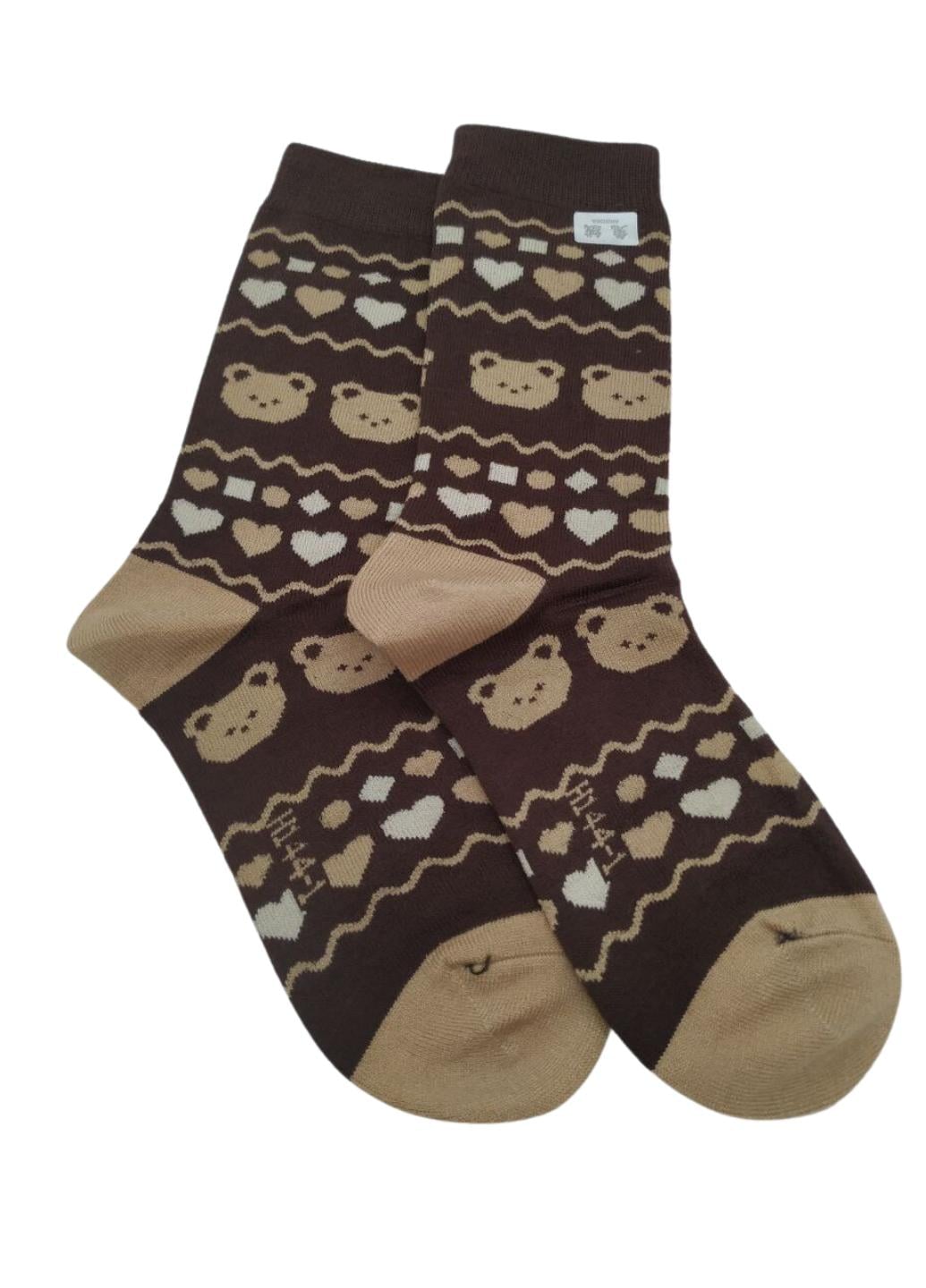 Носки женские теплые с ангорой Медвежонок 910-01 р. 36-40 1 шт. Разноцветный (12562169)