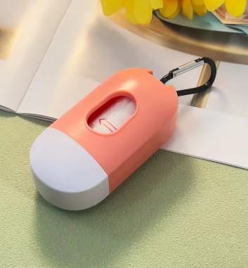 Диспенсер контейнер для пакетів для собак Рожевий - фото 3