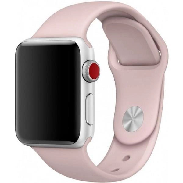 Ремешок силиконовый Sport Band для Apple Watch 38/40/41 мм Pink Sand (212-00554)