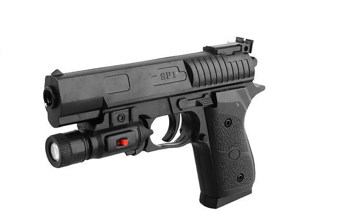 Дитячий іграшковий пістолет A-Toys на батарейках світло кульки 18x12 см (MTT-179209)
