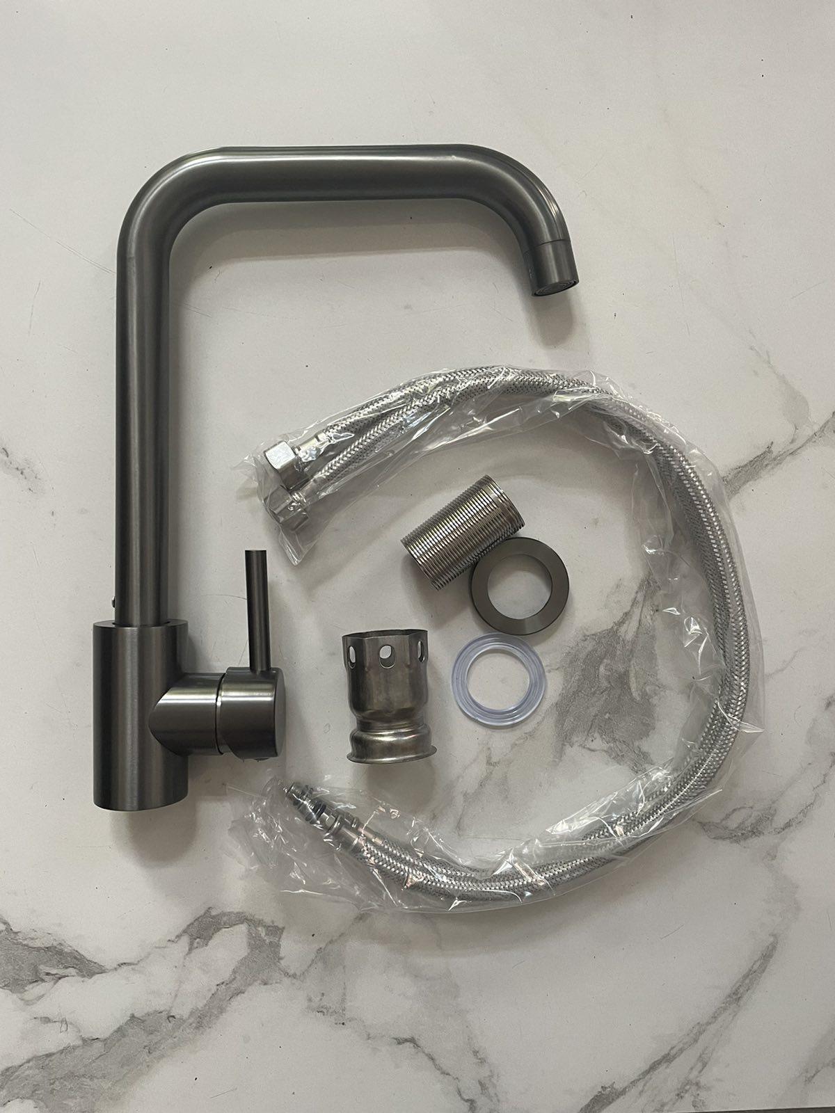 Мойка кухонная Kraft 5050 PVD Черный/смеситель для кухни Kraft из нержавеющей стали Черный - фото 16 Мойка кухонная Kraft 5050 PVD Черный/смеситель для кухни Kraft из нержавеющей стали Черный - фото 16