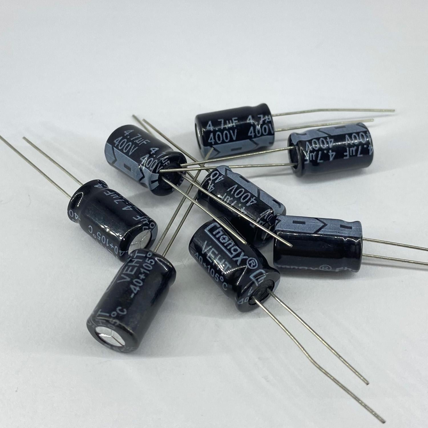 Электролитические конденсаторы ChongX 4,7 мкф 400V 8x12 мм 105 °C (5235)