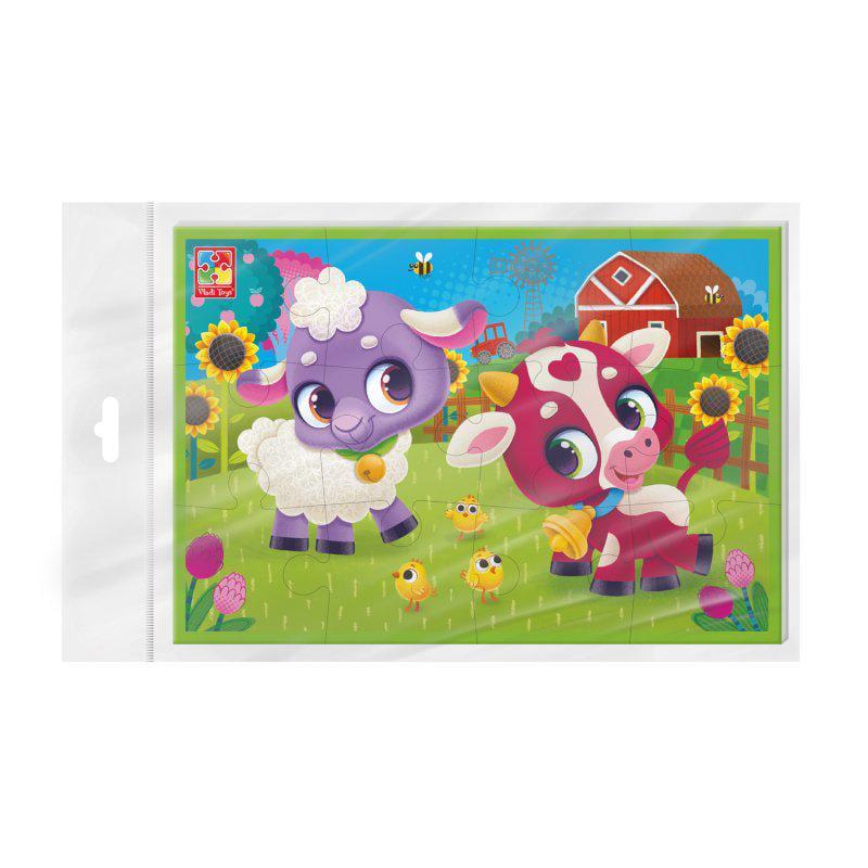 Пазли м'які Vladi Toys А5 Корівка та овечка VT1104-23 (MTT-186832)