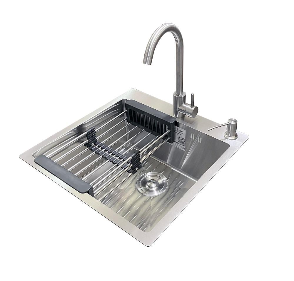 Мийка для кухні Romzha Arta U-450S A з змішувачем та дозатором (RO41551)