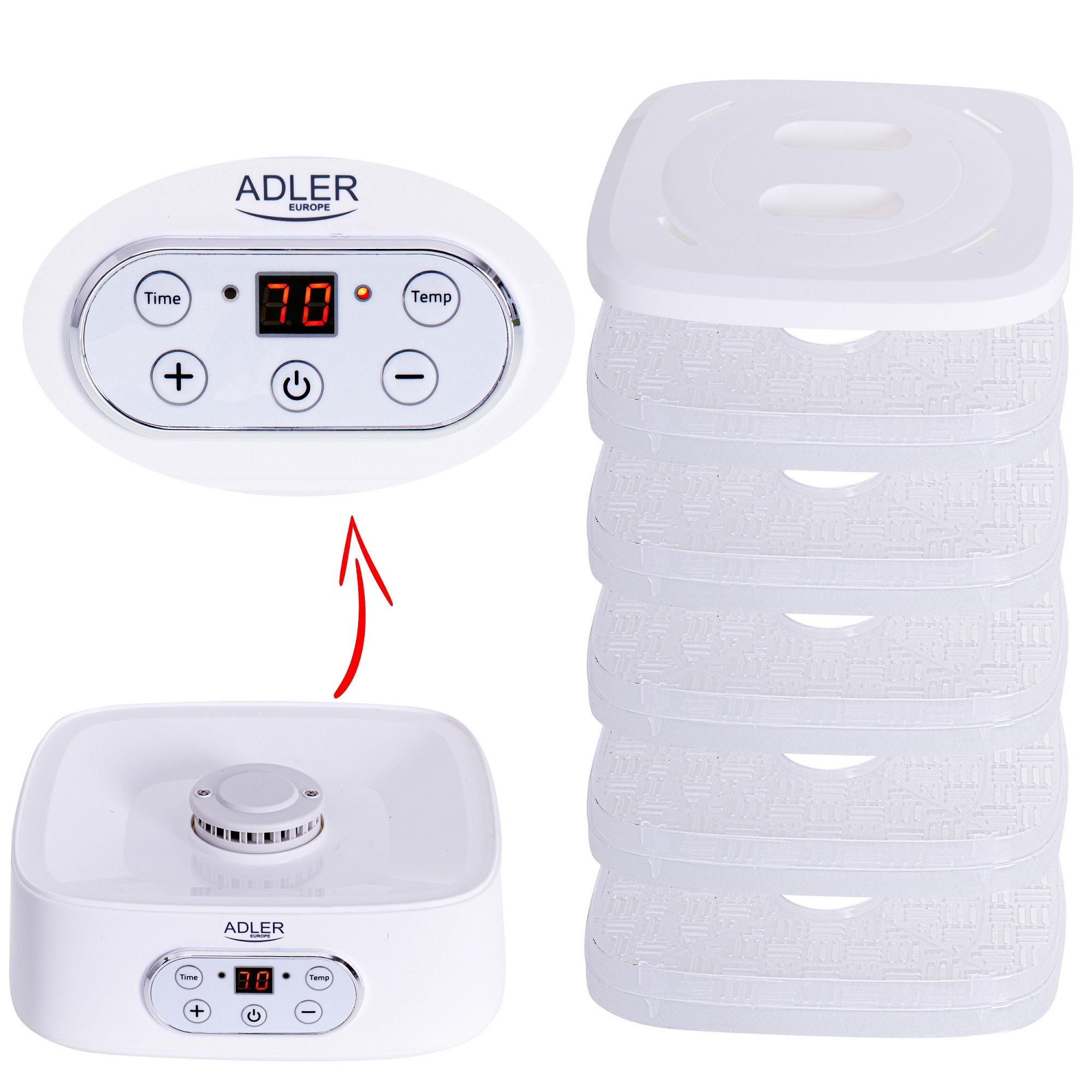 Сушка для овочів і фруктів Adler AD 6658 - фото 5 Сушка для овочів і фруктів Adler AD 6658 - фото 5