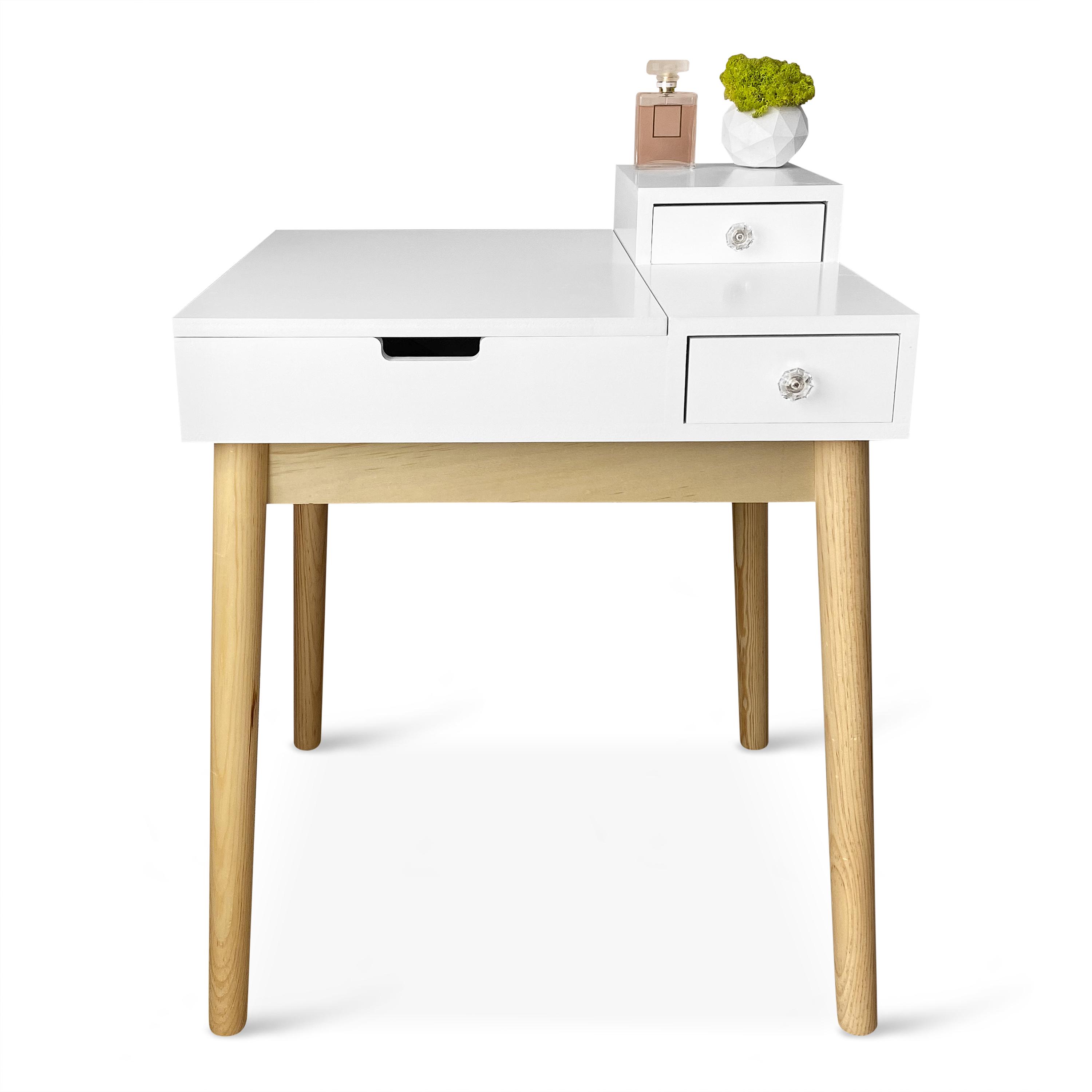 Туалетный столик c зеркалом Homart Maestro и табуретом Белый (9362) - фото 3