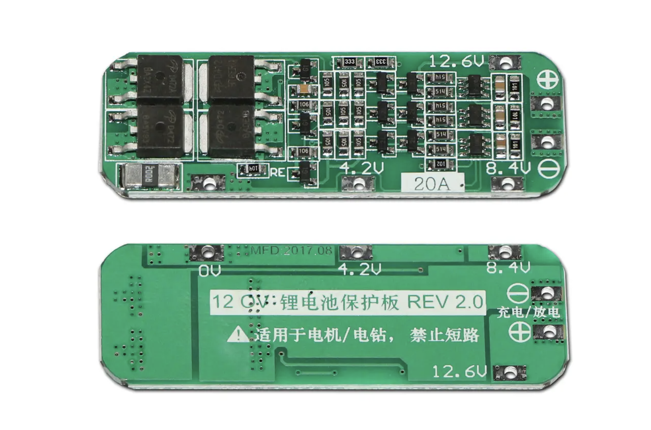Плата захисту заряду BMS контролер WH-375 3S 20A v2.0 для літій-іонних акумуляторів - фото 4