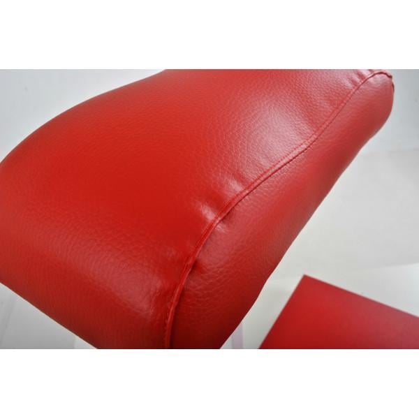 Подставка для педикюра с красной полкой металл Белый - фото 6