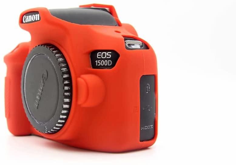 Чехол защитный силиконовый для фотоаппаратов Canon EOS 1500D 1300D Красный