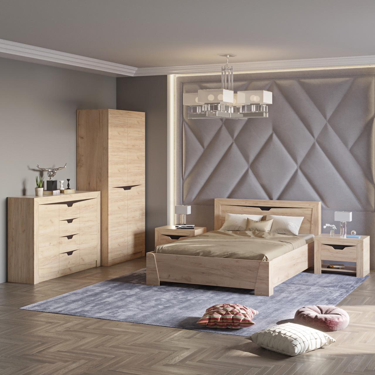 Спальня Еверест Liberty Комплект №2 5 елементів Дуб крафт золотий (DTM-2499) - фото 2 Спальня Еверест Liberty Комплект №2 5 елементів Дуб крафт золотий (DTM-2499) - фото 2