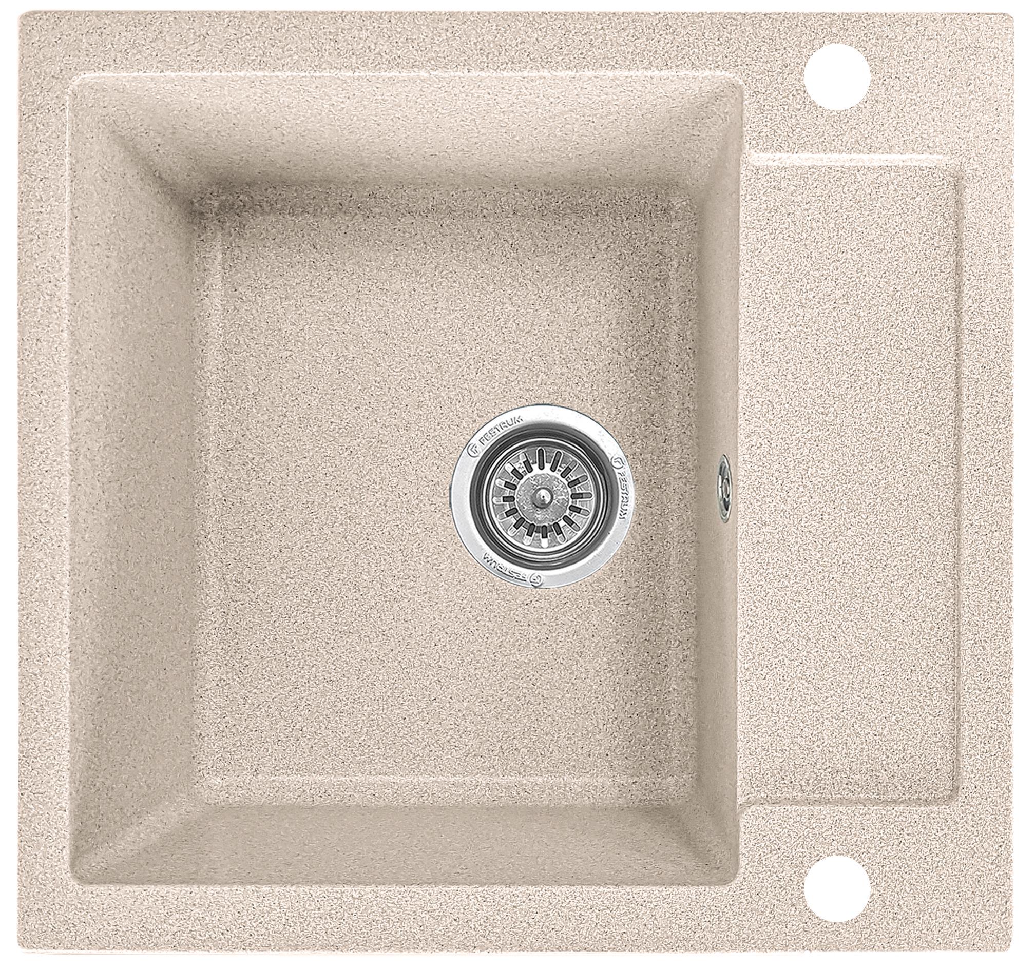 Мойка кухонная Valetti 69D 520x495 мм Бежевый