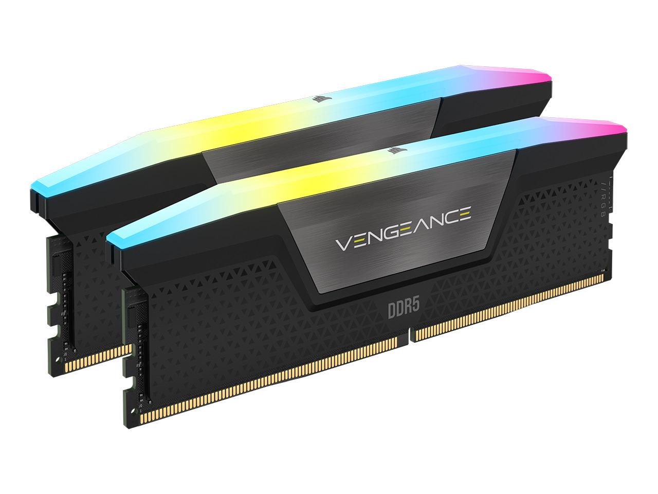 Оперативная память Corsair Vengeance RGB DDR5 2x24GB/6000 Black (CMH48GX5M2E6000C36) - фото 2