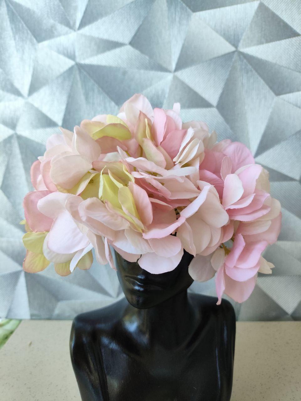 Ваза жіночий бюст зі штучною гортензією 16,5 см Чорний (2765682128) - фото 5