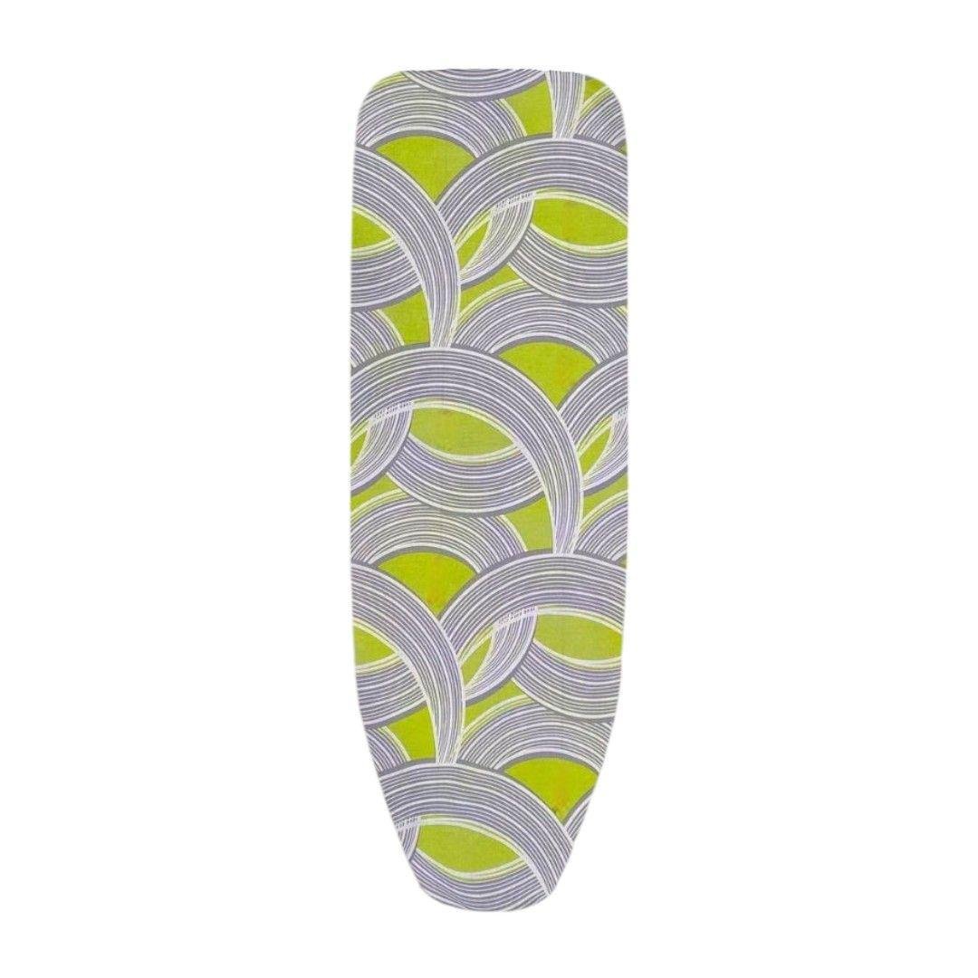 Чехол сменный на гладильную доску BrightPrints #3 Полукруг без основания 130х52 см Полосы на салатовом (204656-130х52-3)
