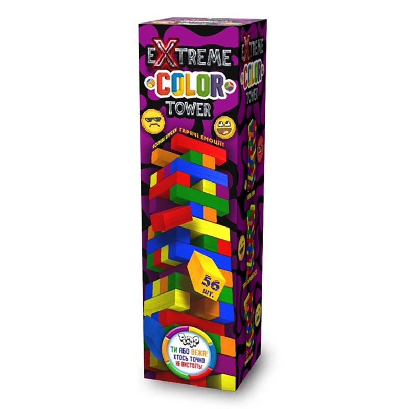 Настільна гра Extreme color tower G-ECT-01U 56 брусків (31914180) Настільна гра Extreme color tower G-ECT-01U 56 брусків (31914180)