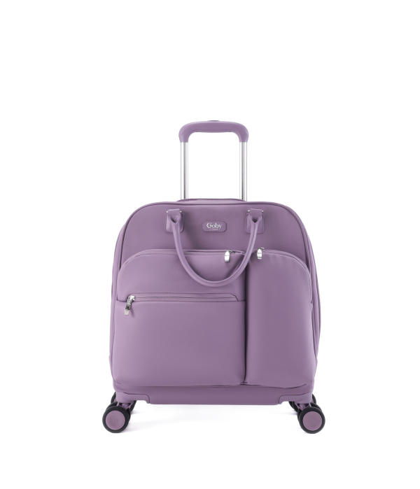 Чемодан ручная кладь на 4 колесах нейлон 20" Пурпурный (2500976233)