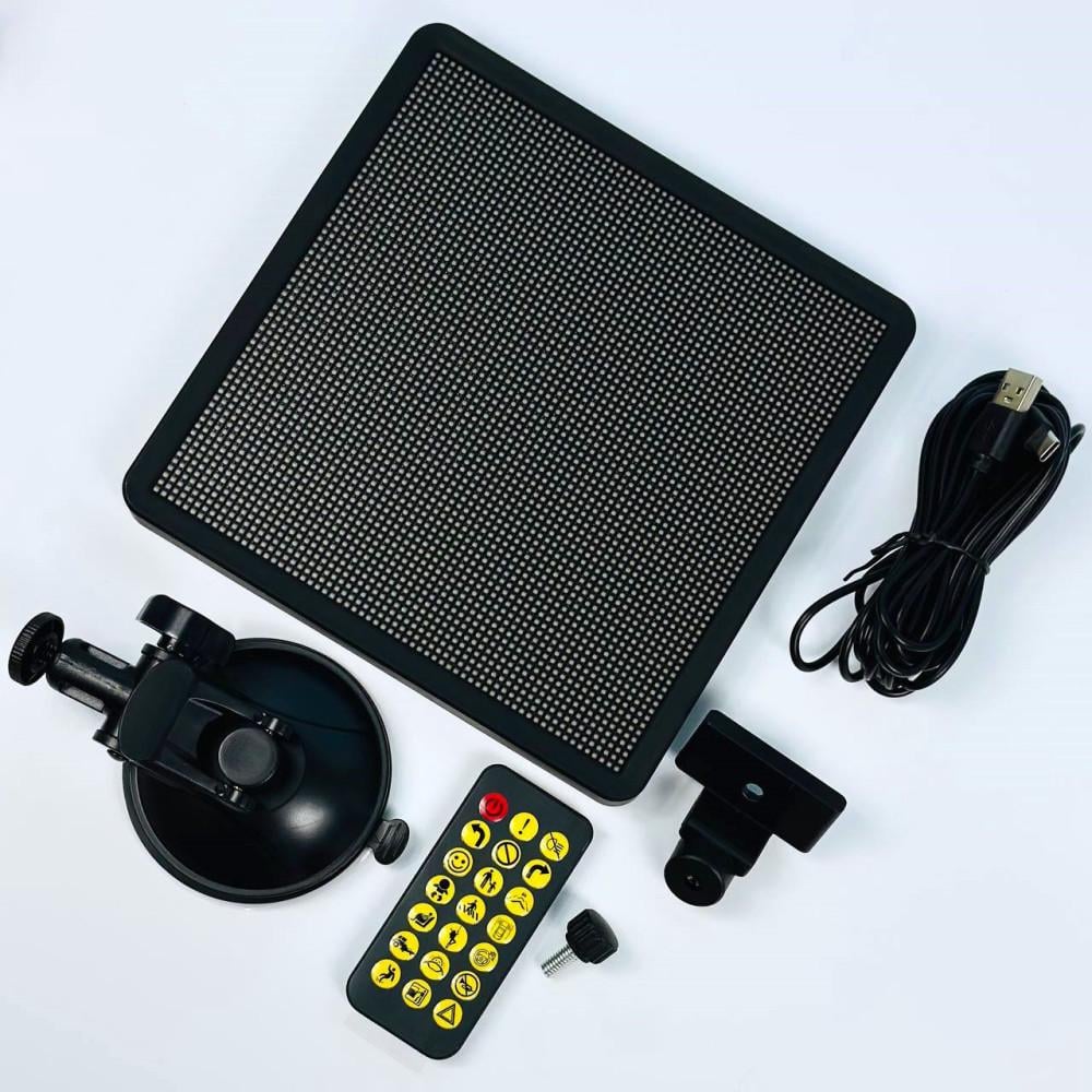 Дисплей світлодіодний Led Smart Screen для авто APP та пультом pixels 64х64/18,3х18,3х1,6 см (P64SR)