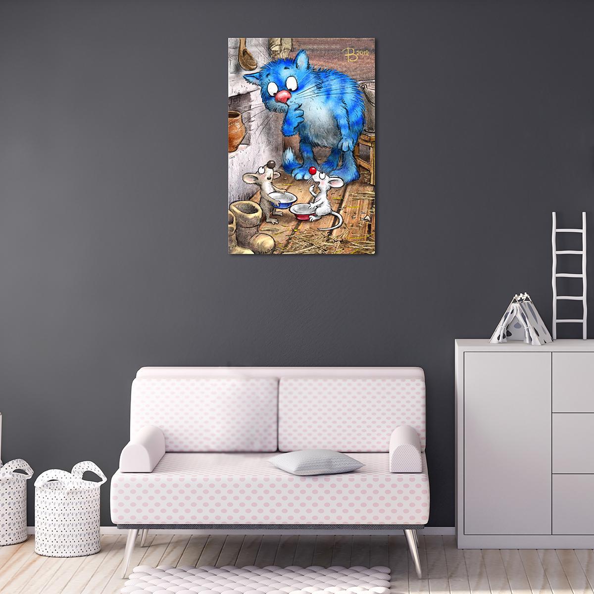 Модульная картина Ни крошки во рту 1 модуль 70x105 см